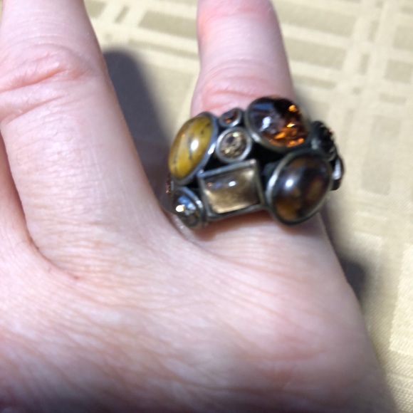 GEMSTONE DESIGNER BELT & MATCHING RING - NOT China - Picture 7 of 7